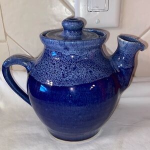 Vintage Like new John Garrou Pottery teapot with lid Glazed handmade usa
